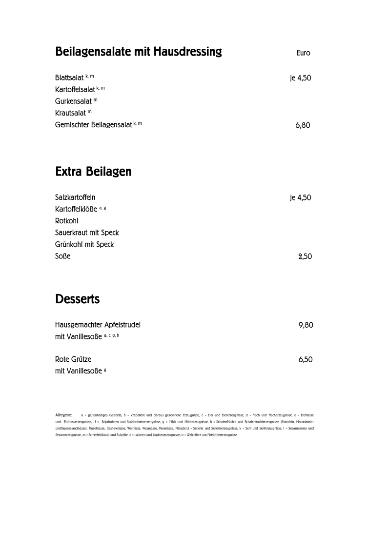 Speisekarte photo 5