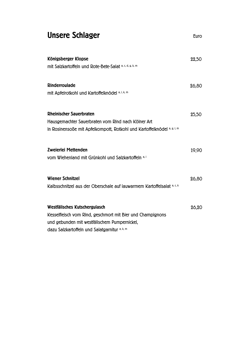 Speisekarte photo 9
