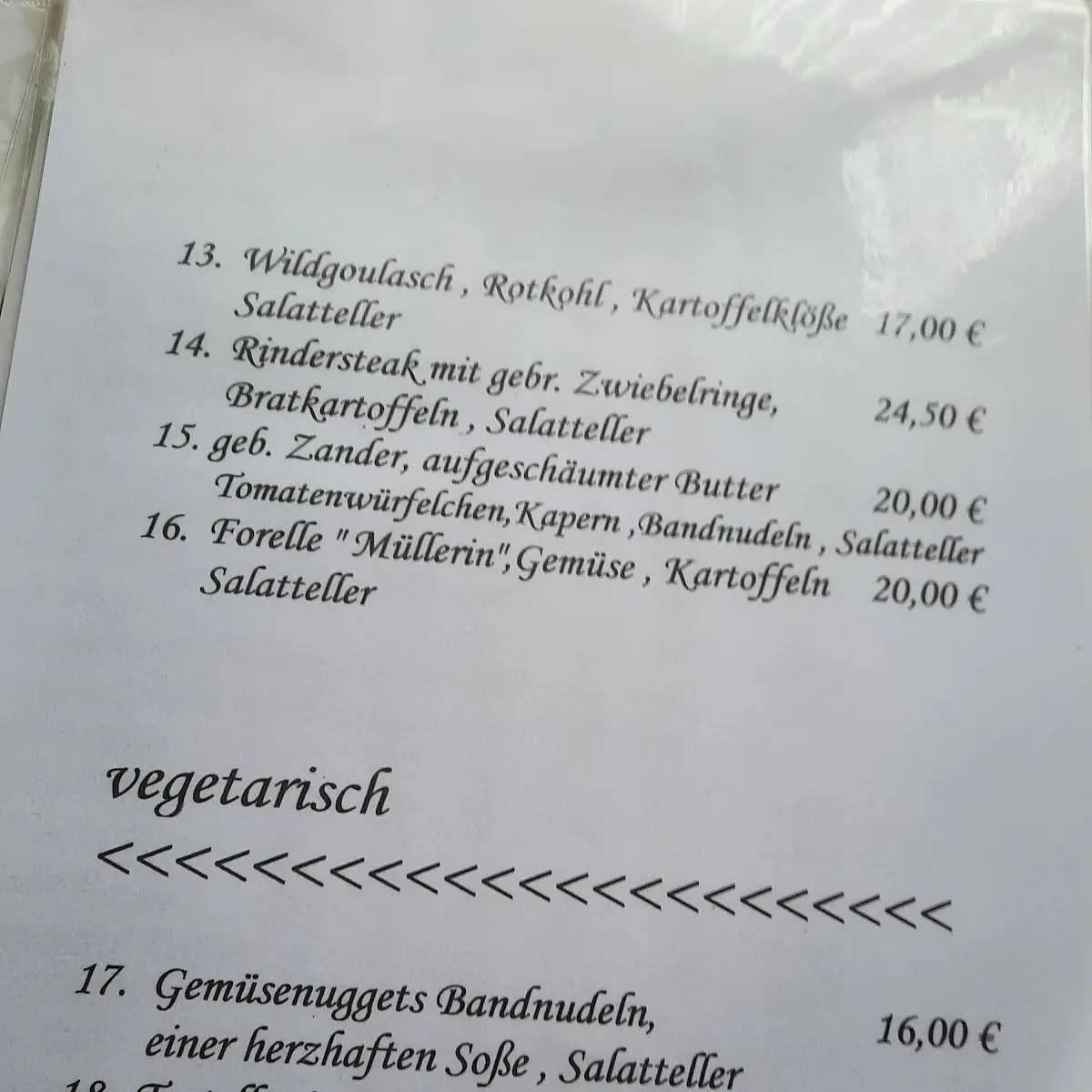 Speisekarte photo 3