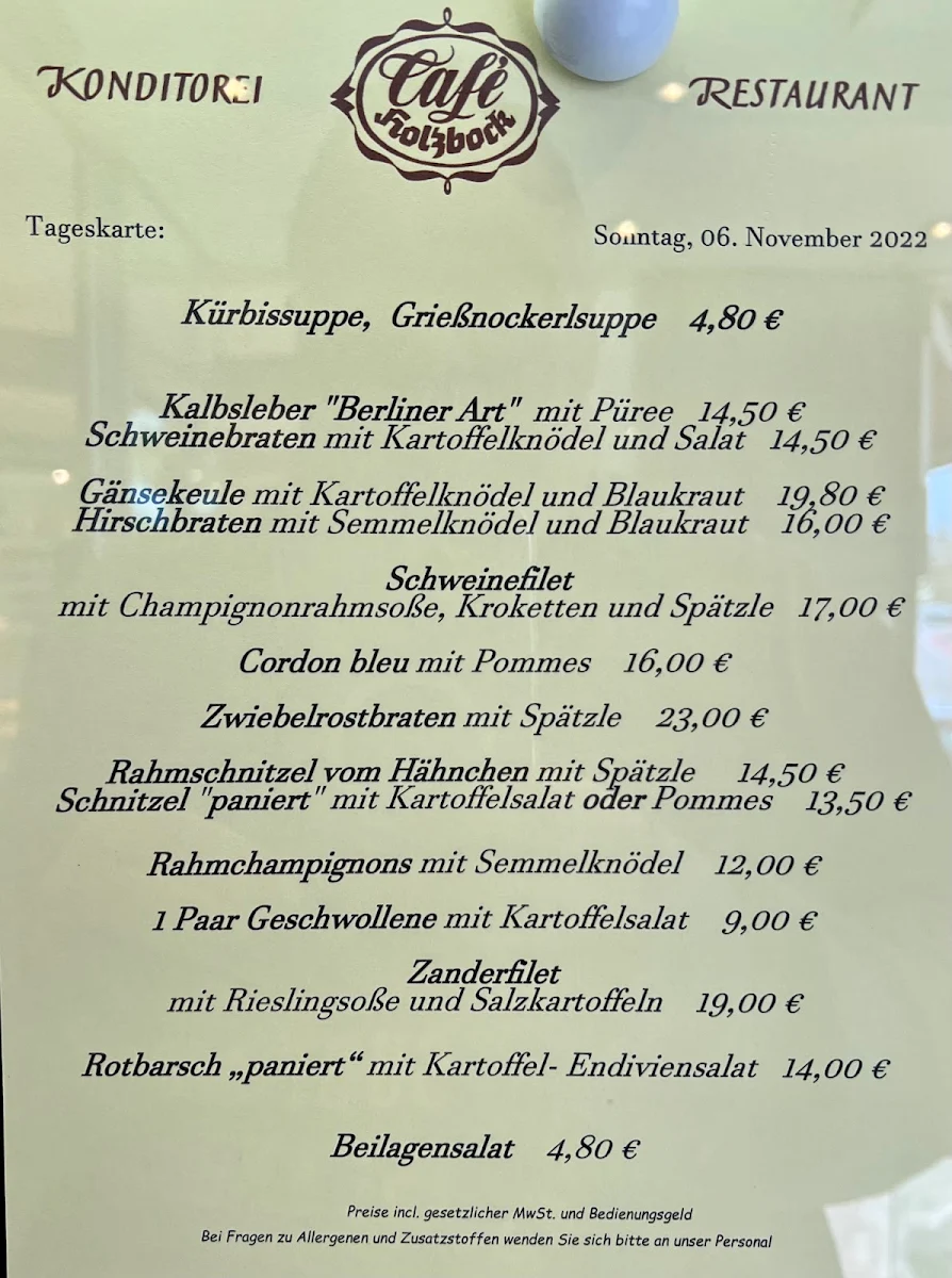 Speisekarte photo 2