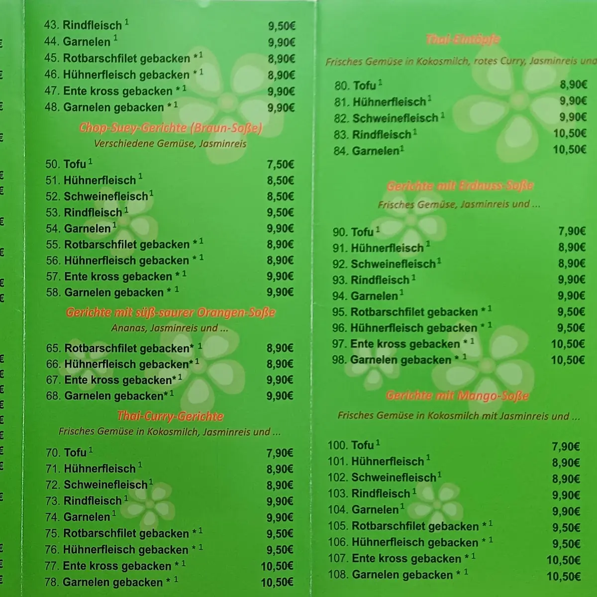 Speisekarte photo 1