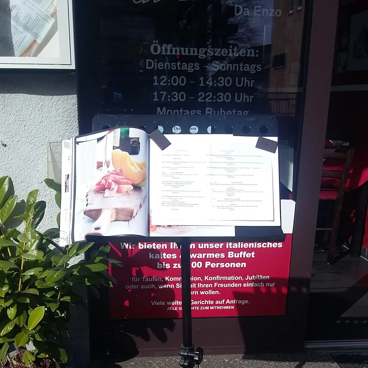 Speisekarte, Pizzeria Trattoria Al Dente