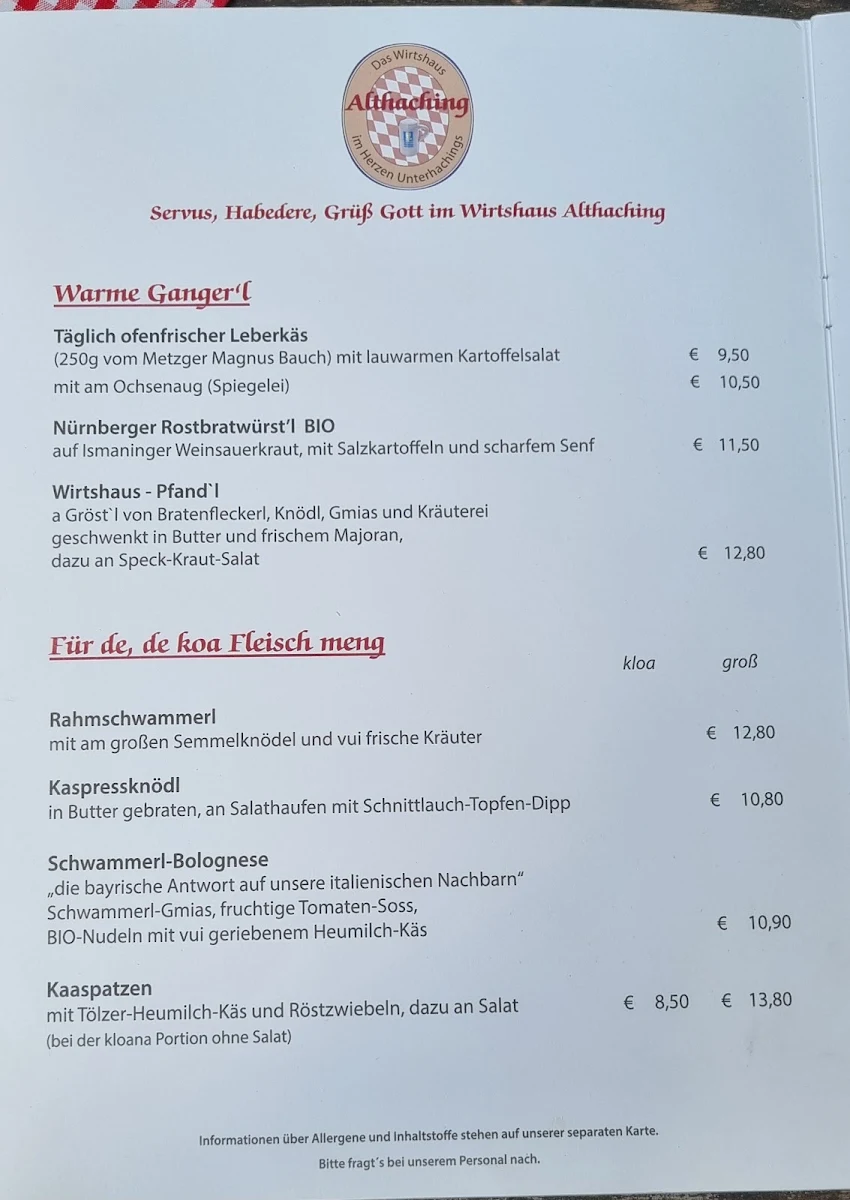 Speisekarte photo 1