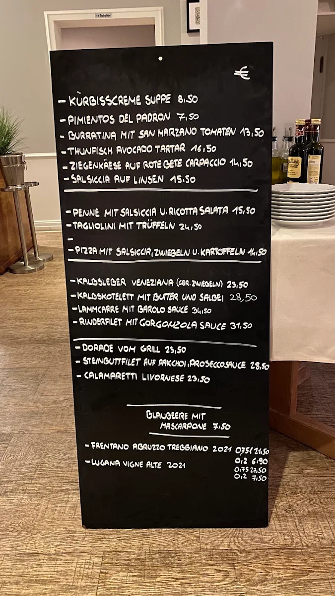 Speisekarte, Restaurant Alsterschleuse
