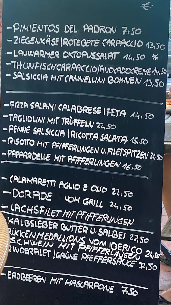 Speisekarte, Restaurant Alsterschleuse