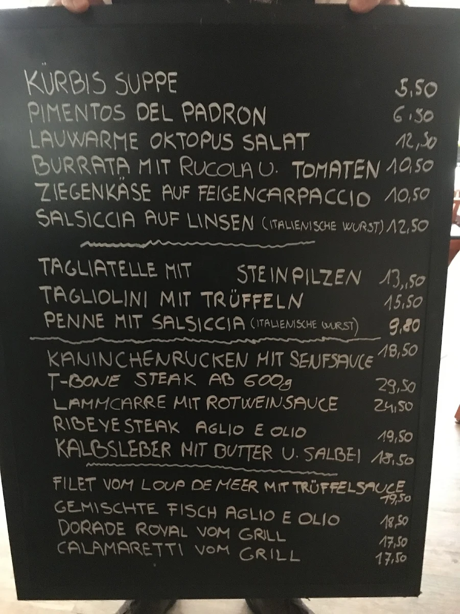 Speisekarte, Restaurant Alsterschleuse