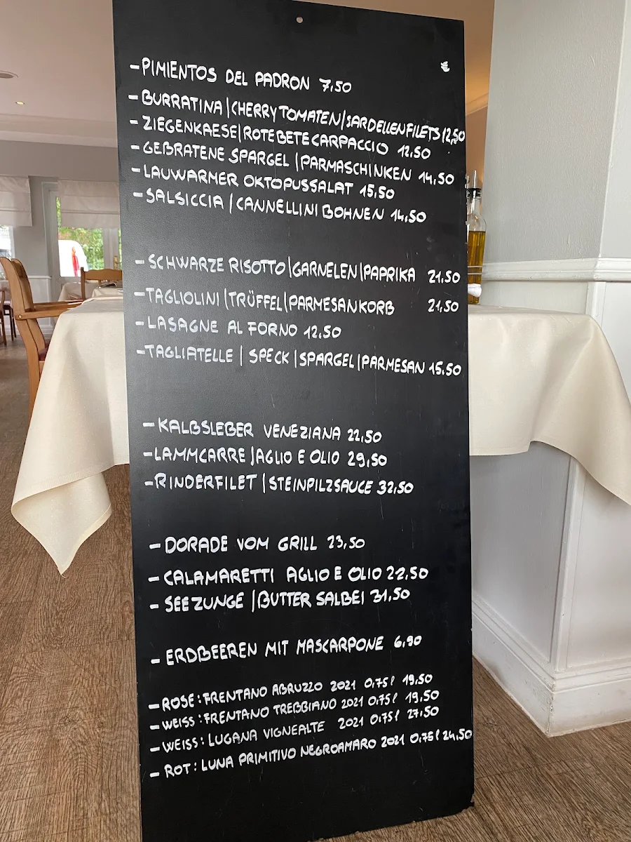 Speisekarte, Restaurant Alsterschleuse