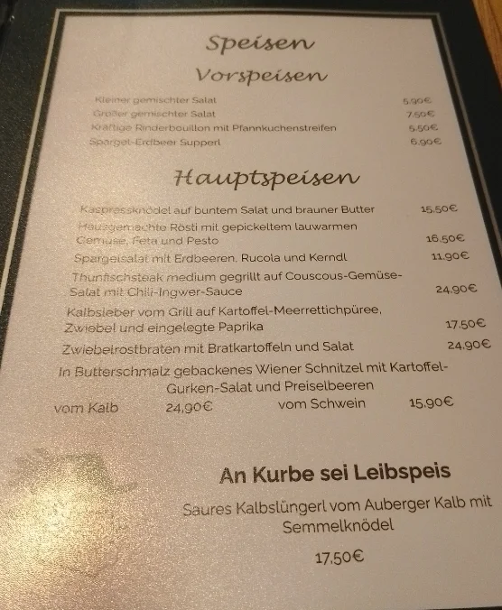 Speisekarte photo 5