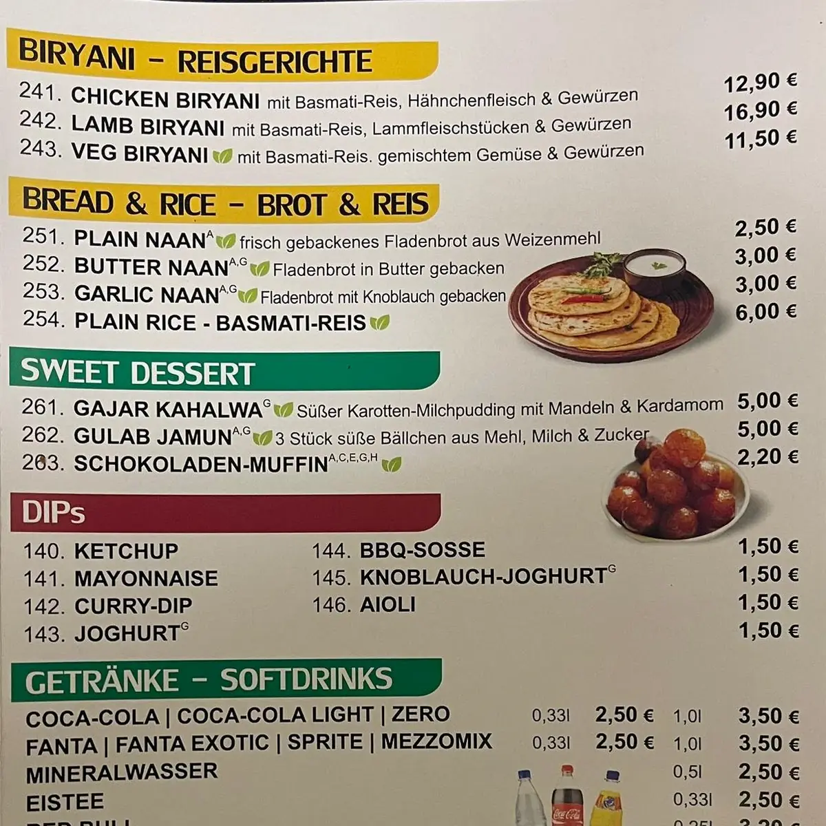 Speisekarte photo 3