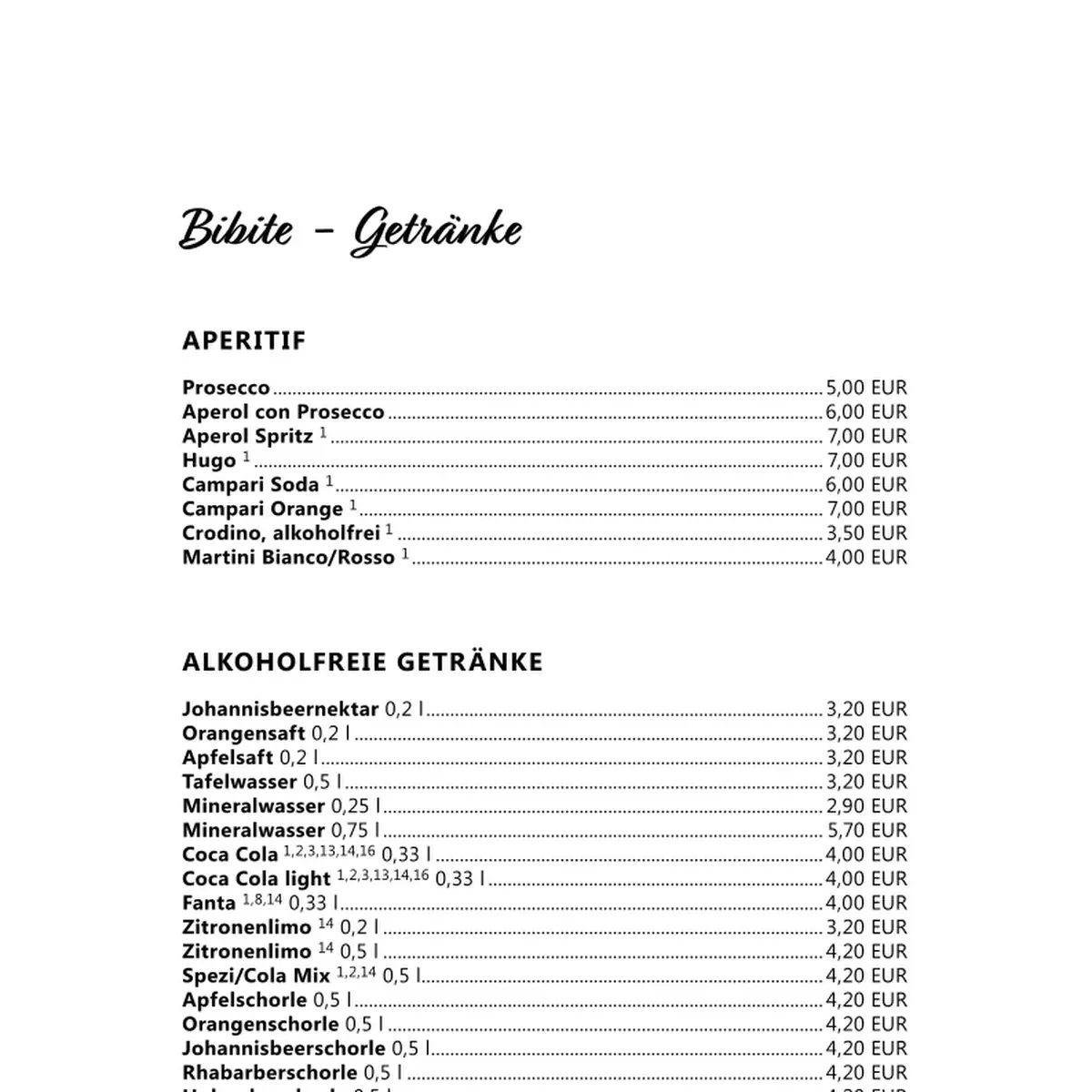Speisekarte photo 4