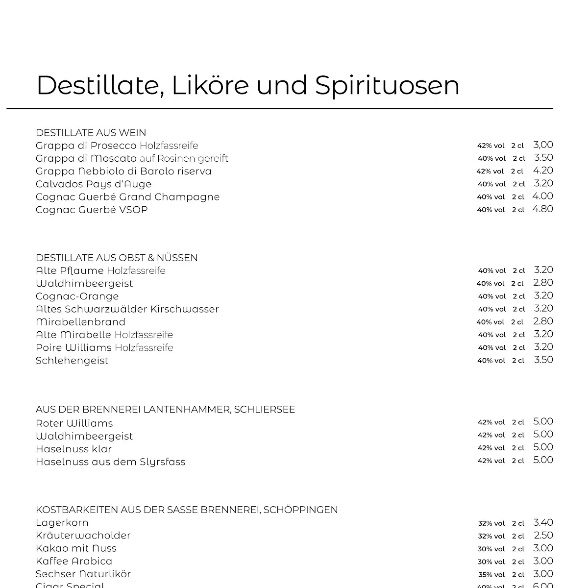 Speisekarte photo 2