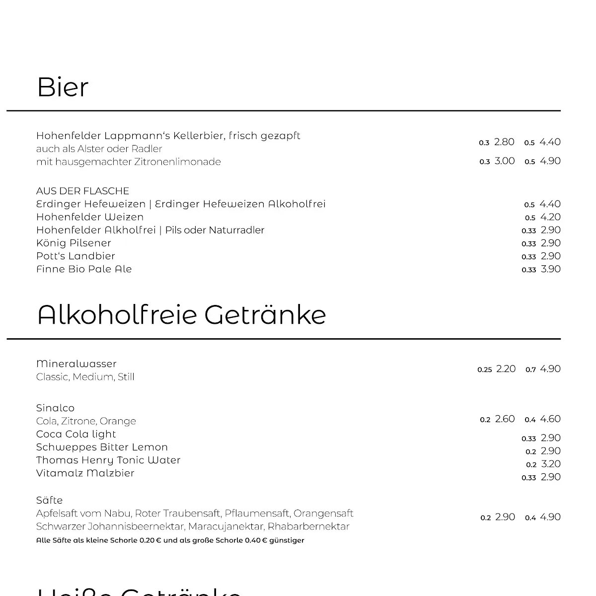 Speisekarte photo 5