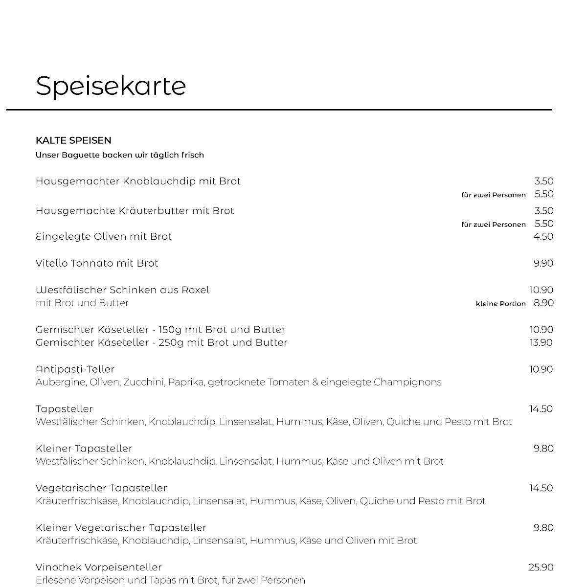 Speisekarte photo 7