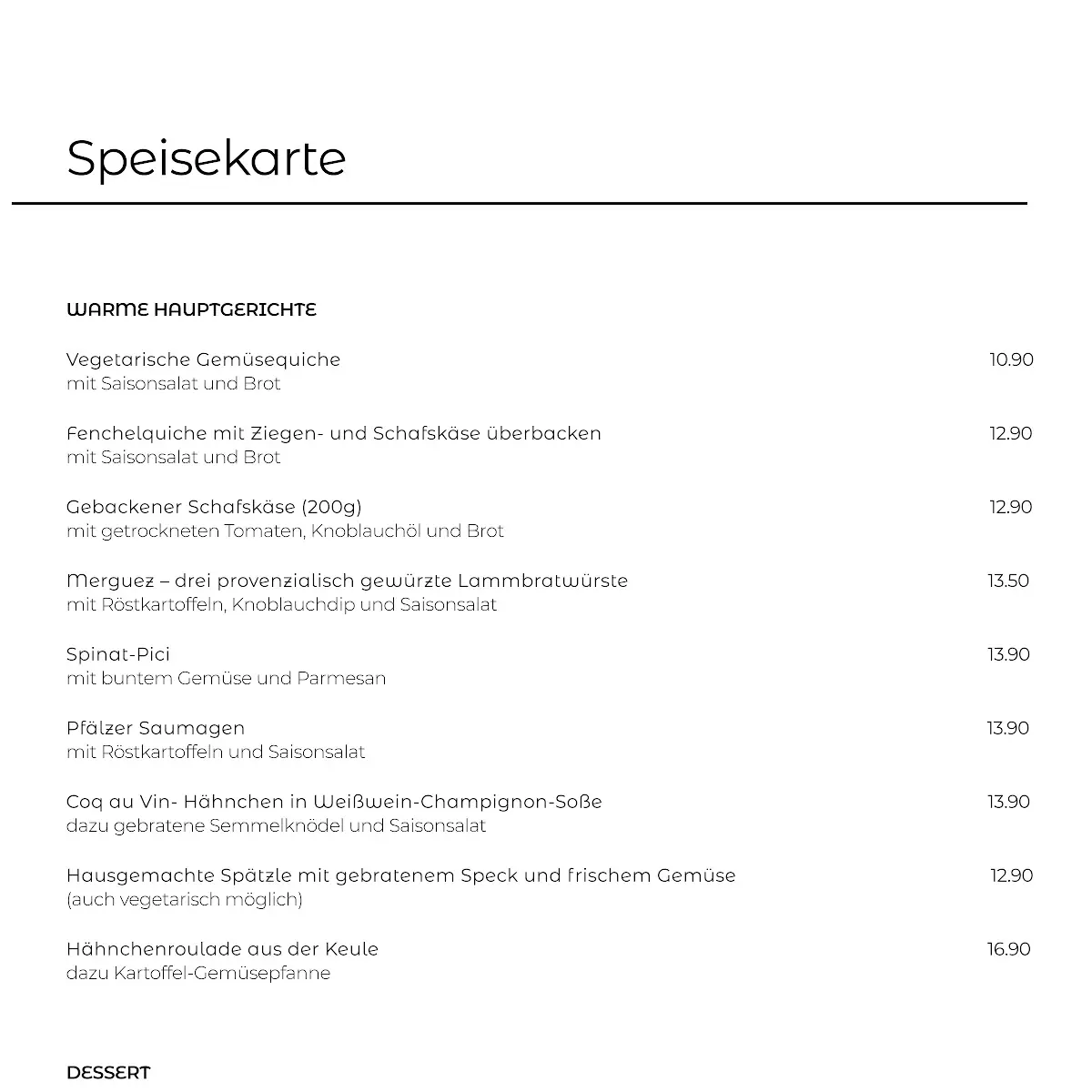 Speisekarte photo 8