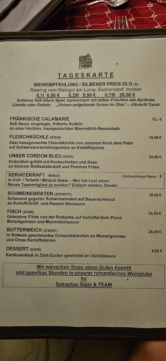 Speisekarte photo 1