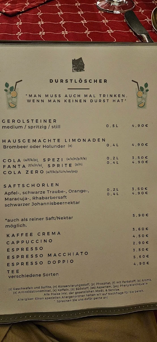 Speisekarte photo 2