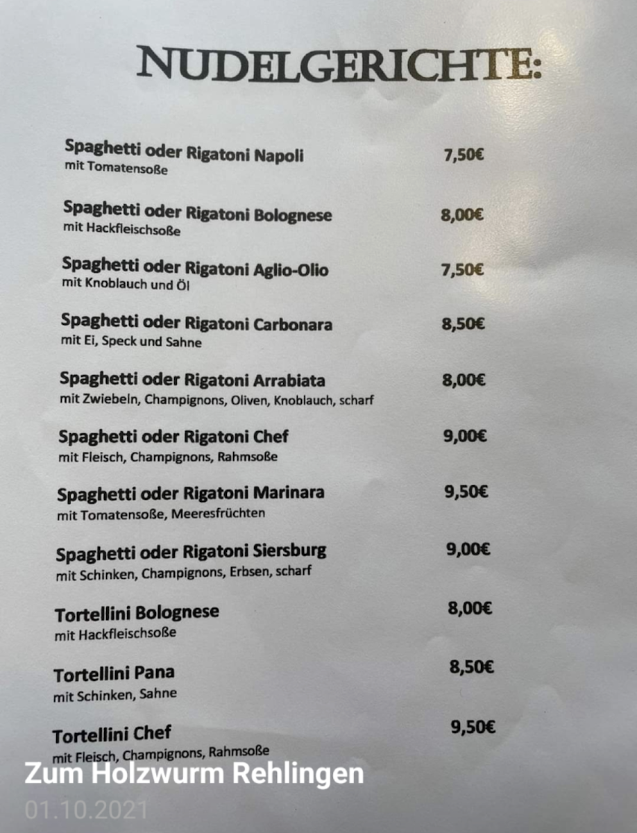 Speisekarte photo 5