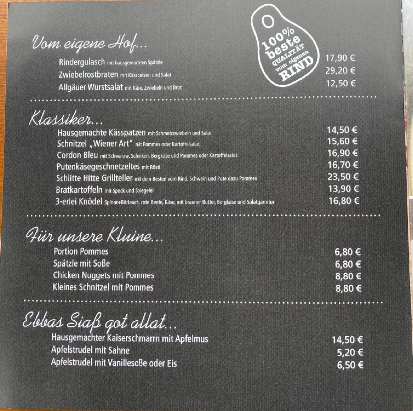Speisekarte photo 3