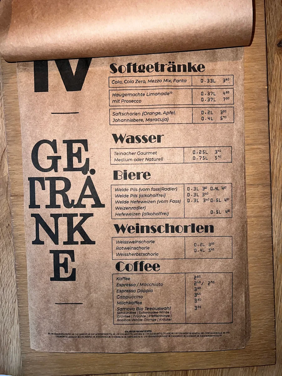 Speisekarte photo 9