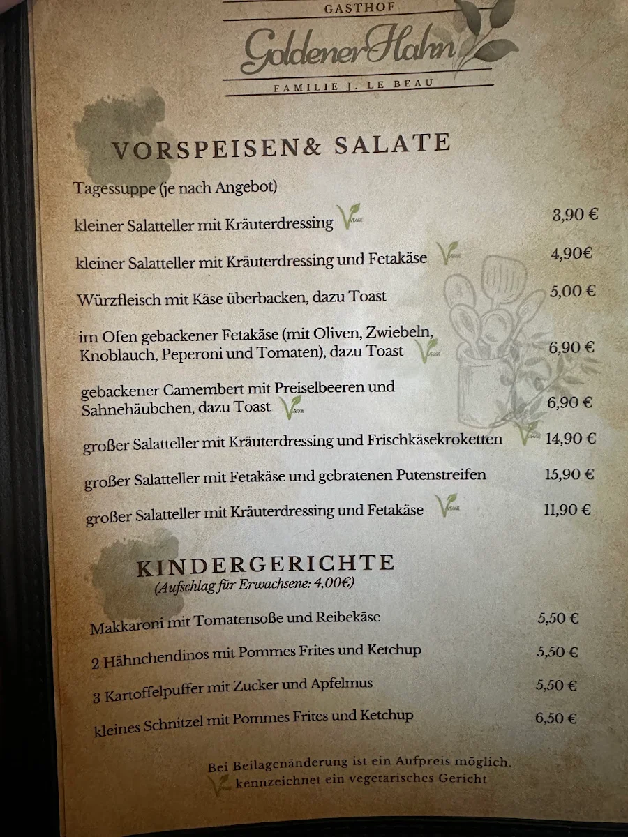 Speisekarte photo 1