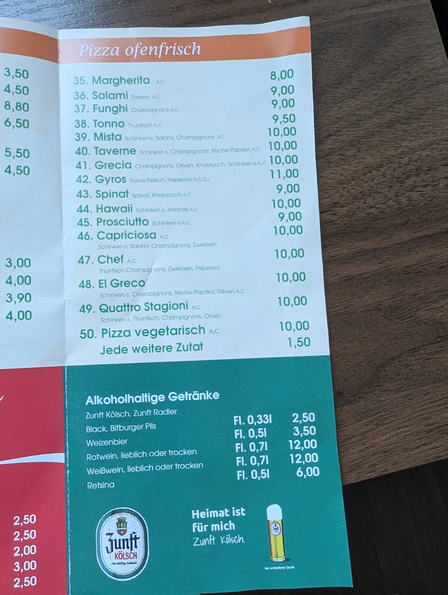 Speisekarte photo 1