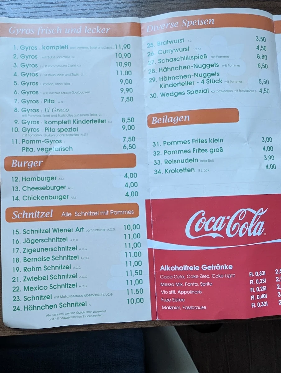 Speisekarte photo 2