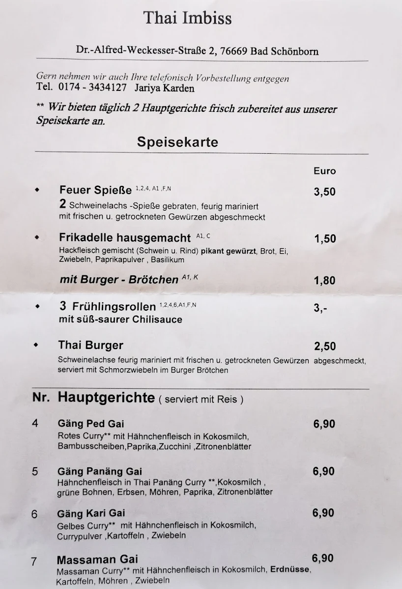 Speisekarte photo 1