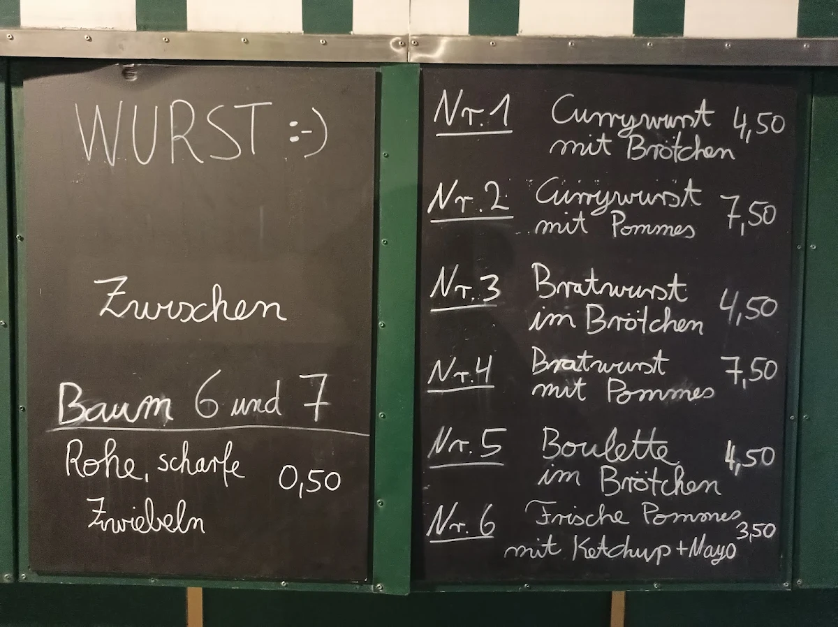 Speisekarte, Wurst :-) am Brandenburger Tor
