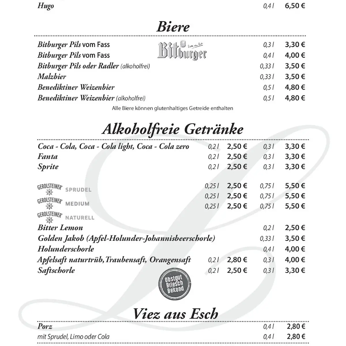 Speisekarte photo 1