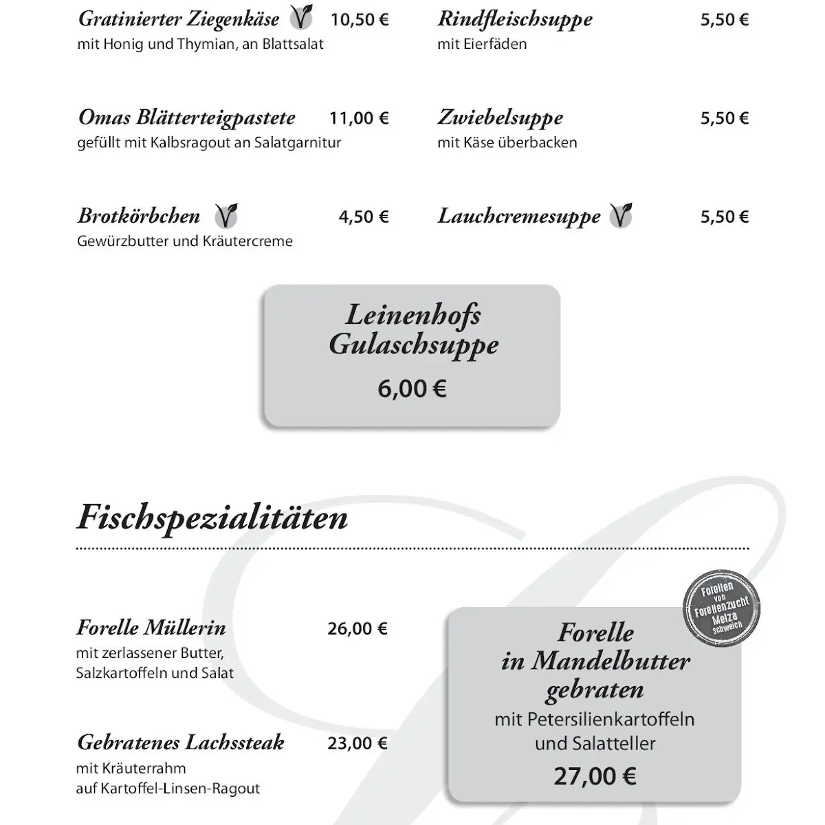 Speisekarte photo 6