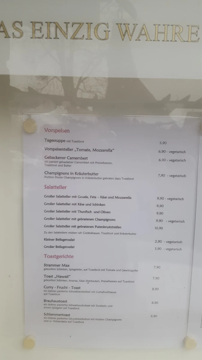Speisekarte photo 1