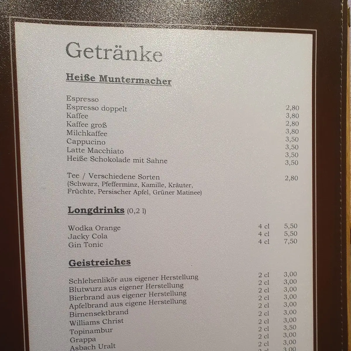 Speisekarte photo 2