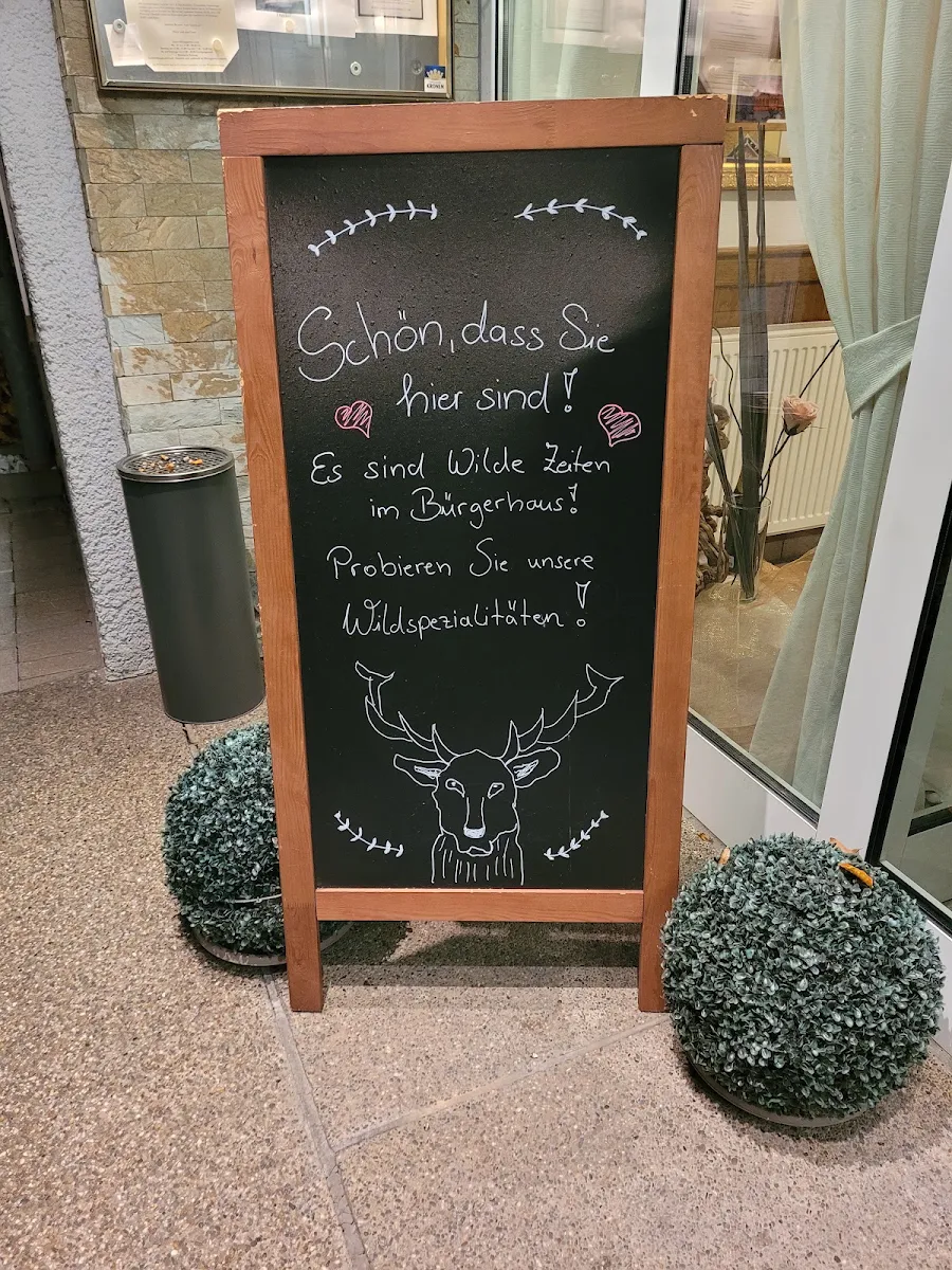 Speisekarte, Bürgerhaus Heeren-Werve
