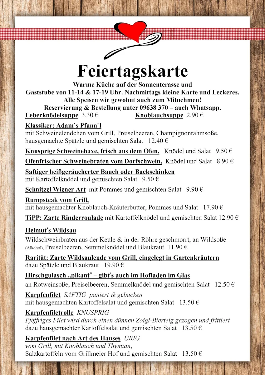 Speisekarte photo 5