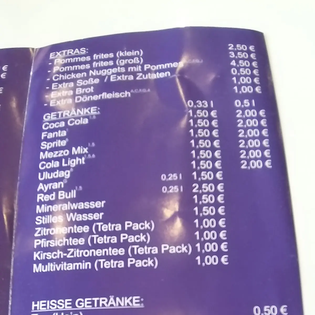 Speisekarte photo 4