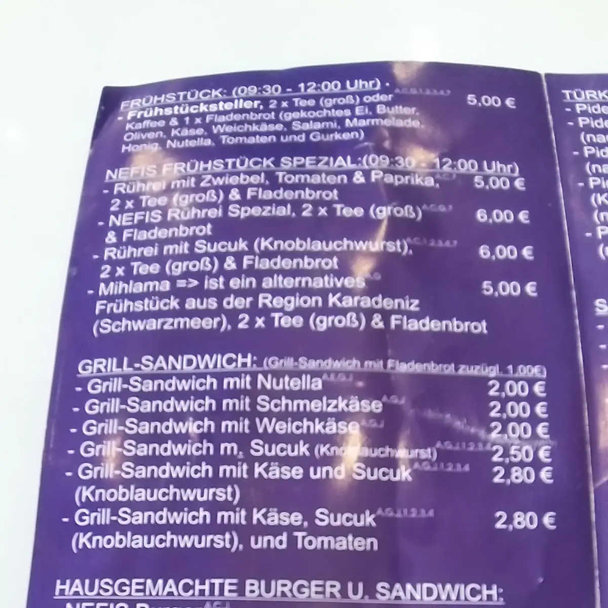 Speisekarte photo 5