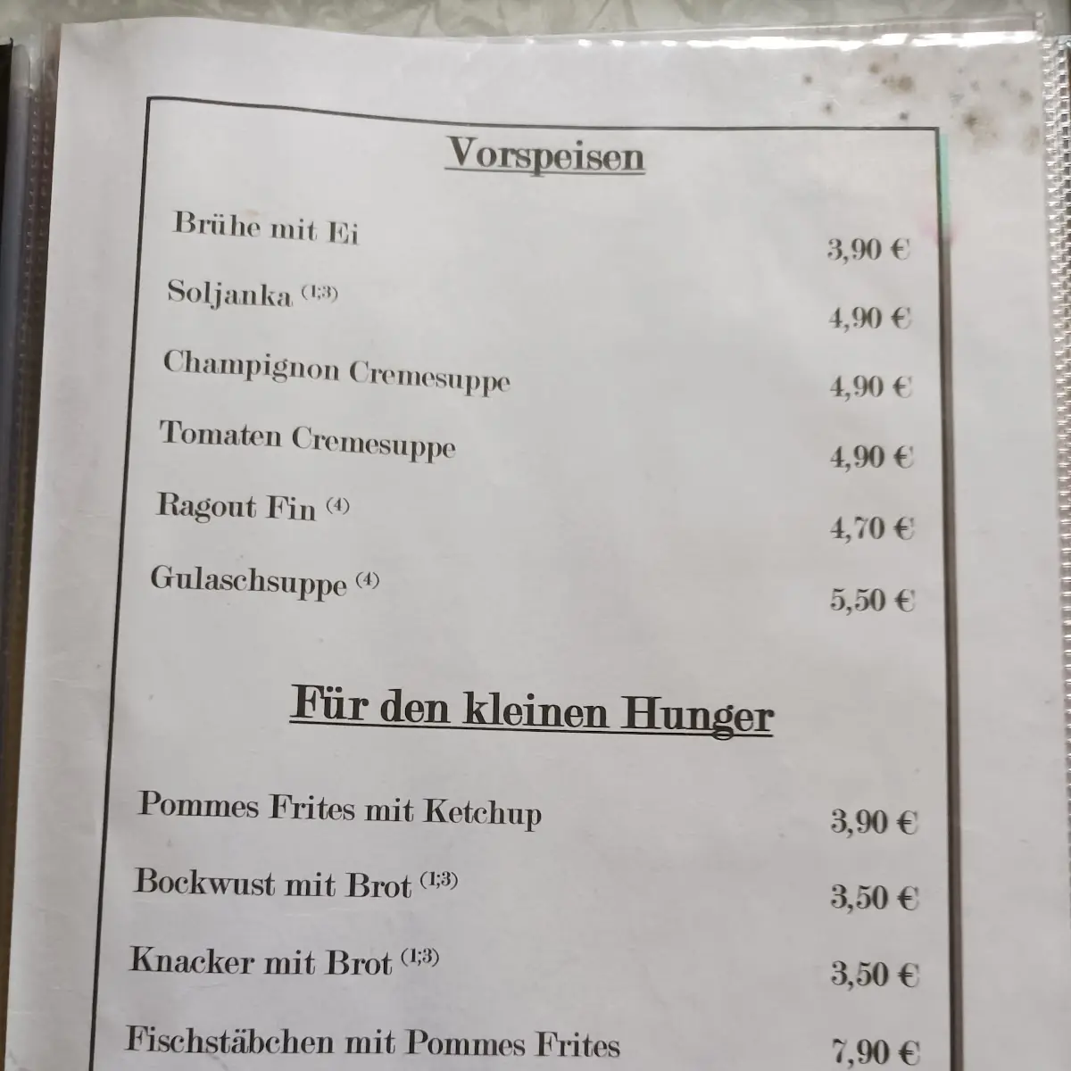 Speisekarte photo 3
