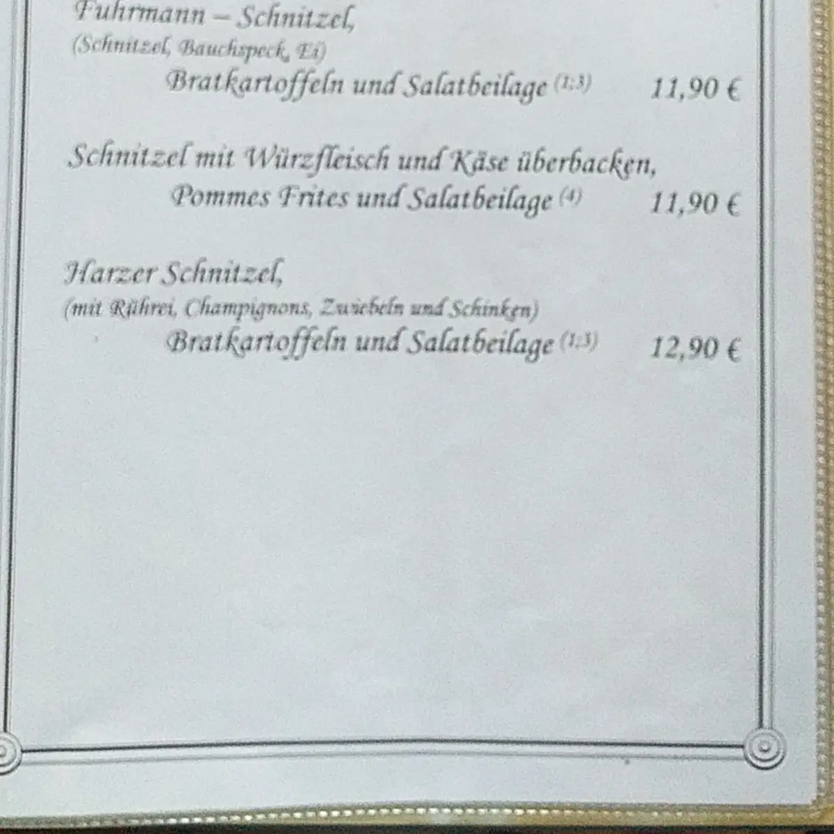 Speisekarte photo 5