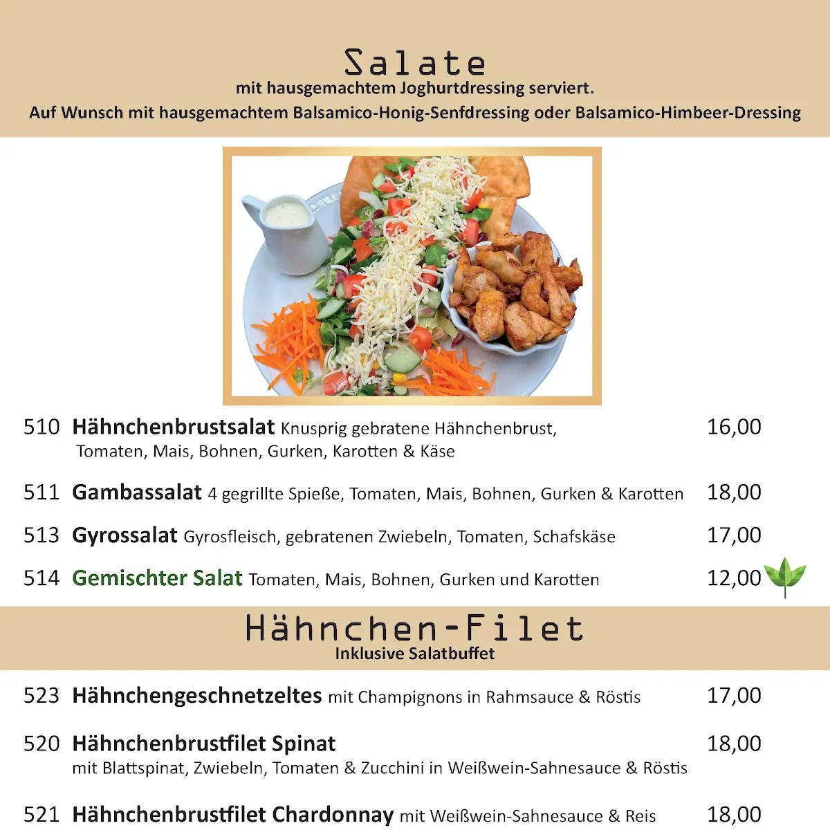 Speisekarte photo 2