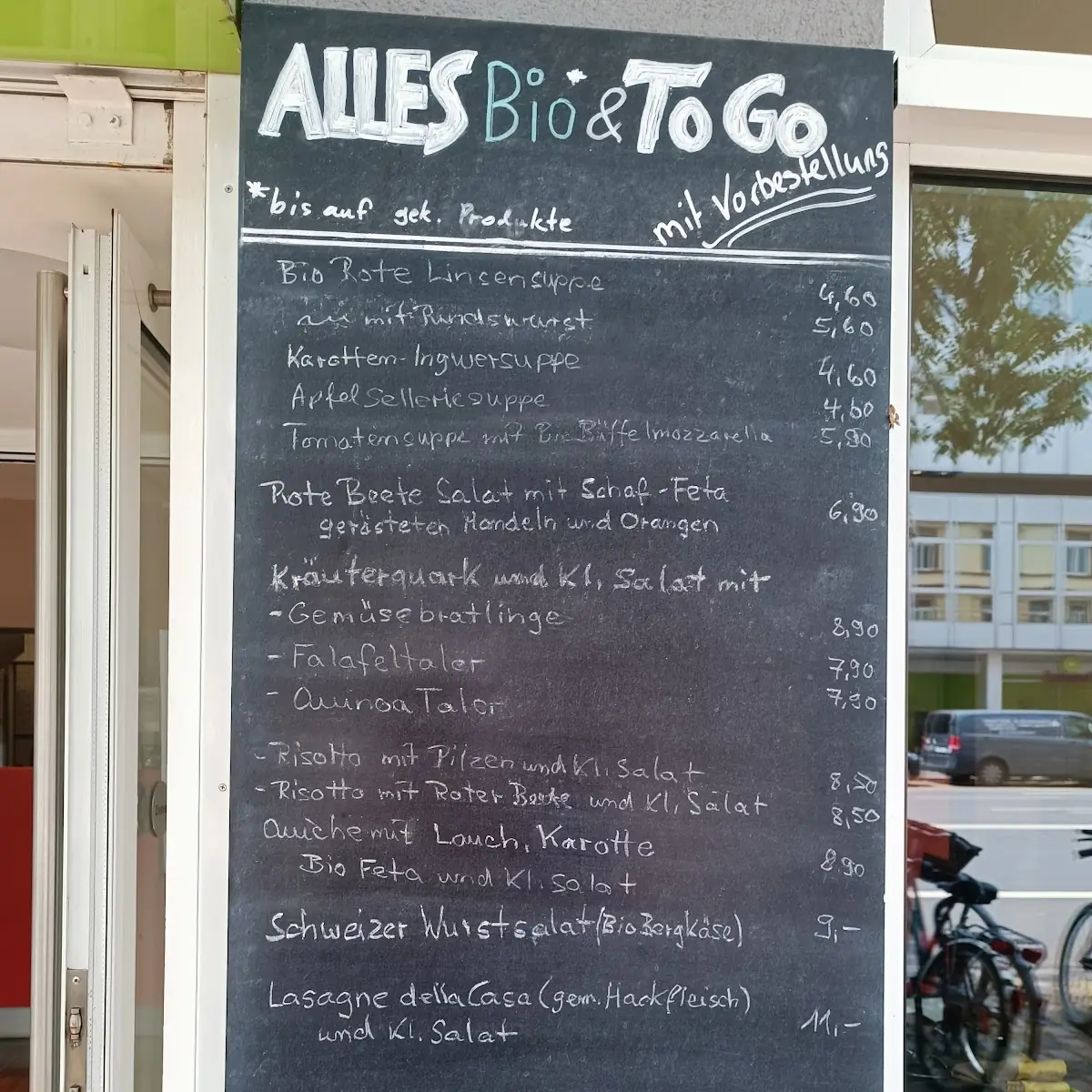 Speisekarte, basaglia | Café & Bistro