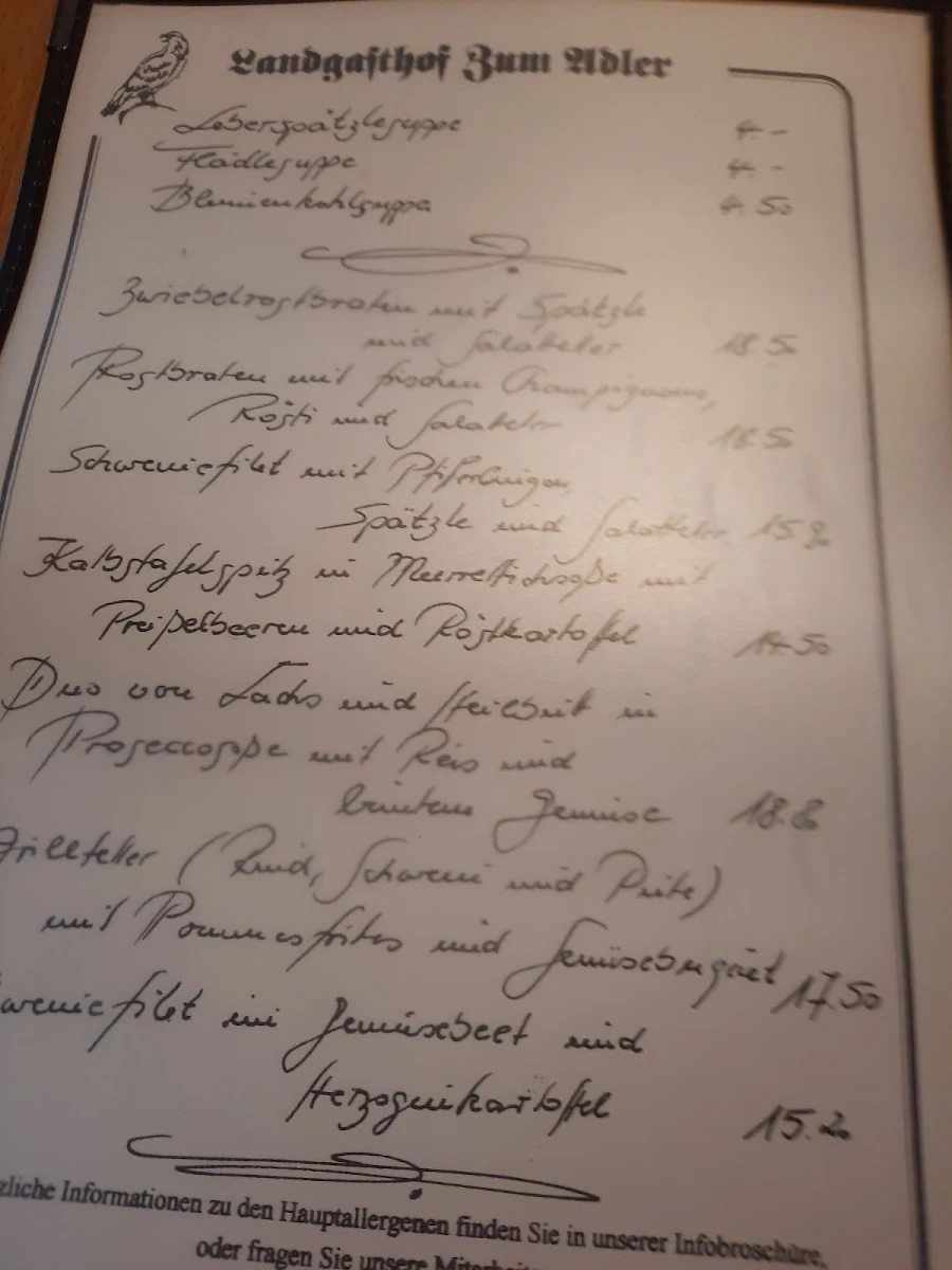 Speisekarte photo 1