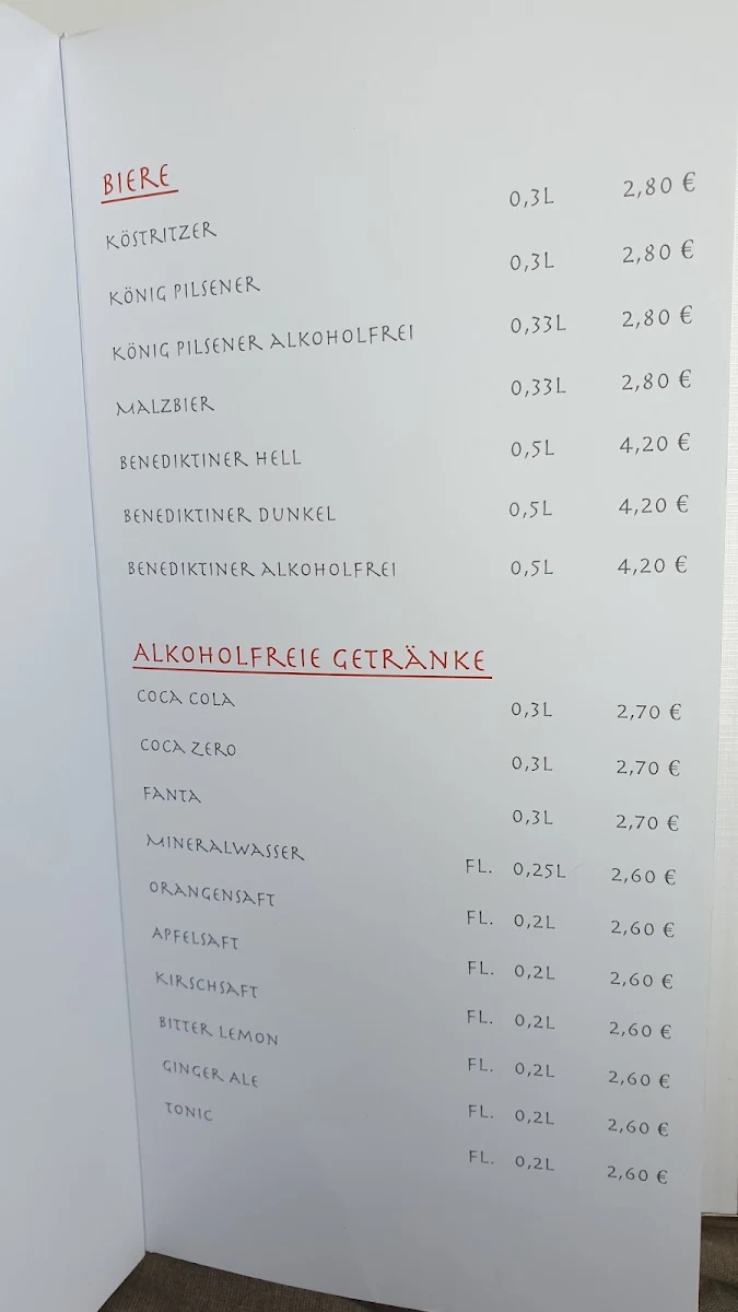 Speisekarte photo 1