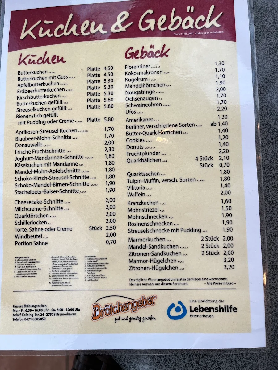Speisekarte photo 3