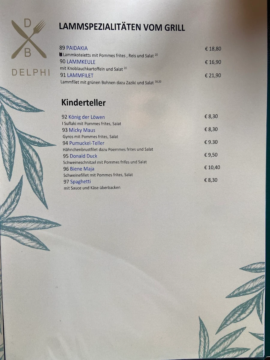 Speisekarte photo 1