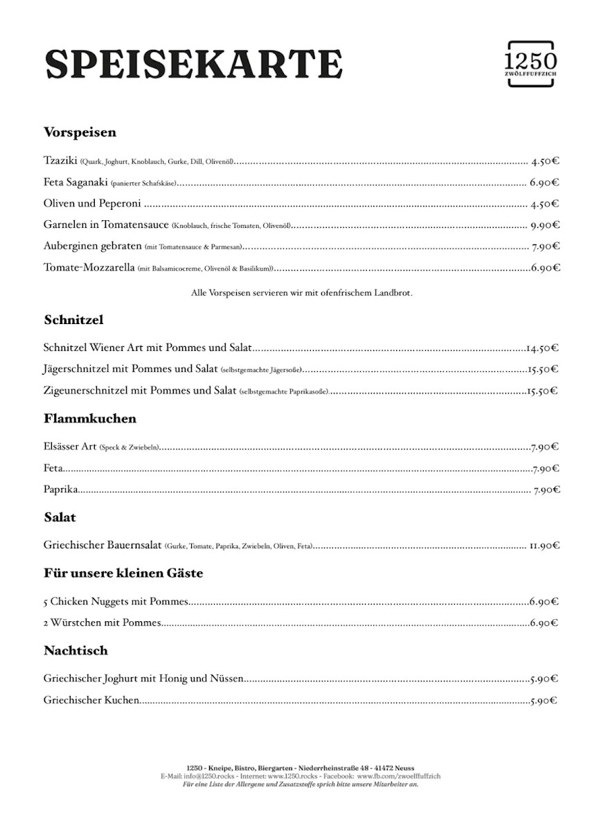 Speisekarte photo 4