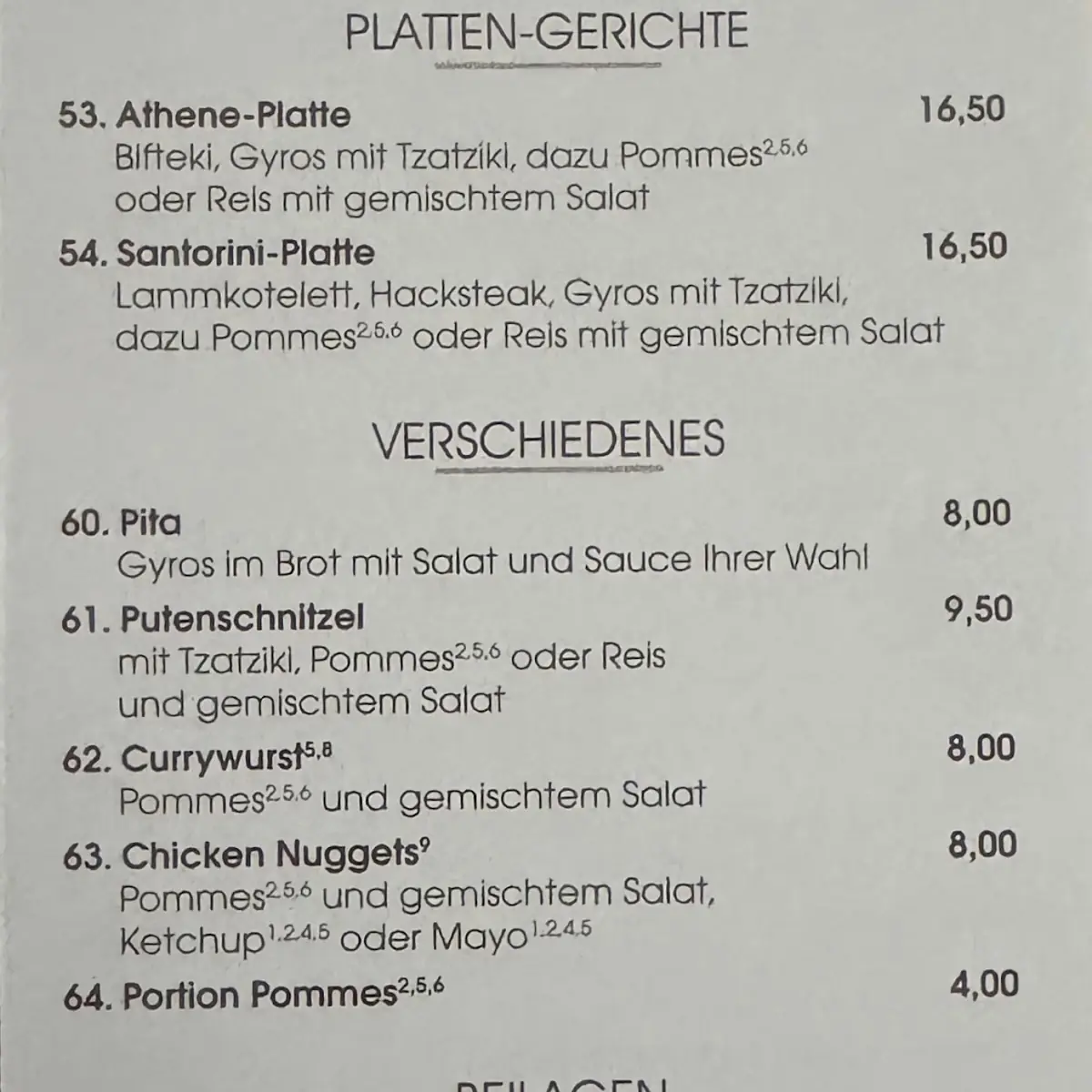 Speisekarte photo 3