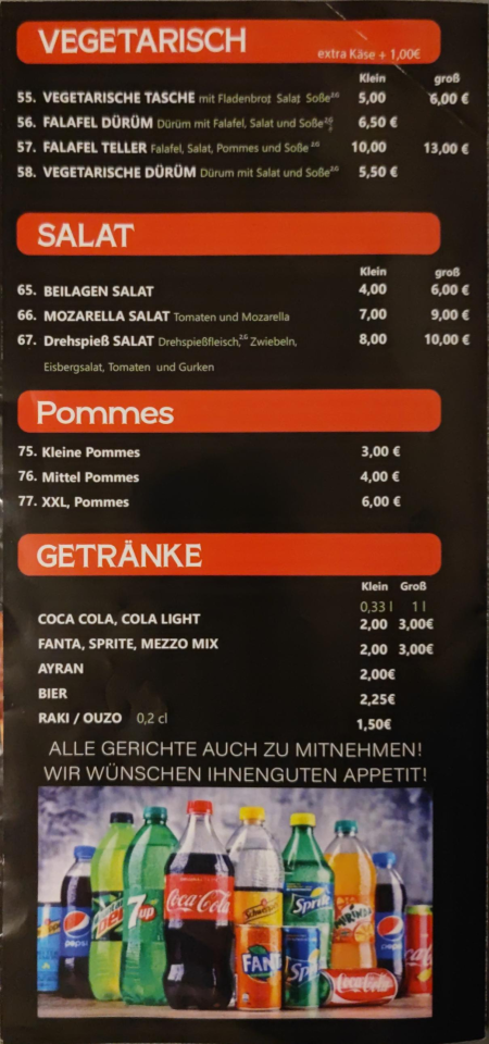 Speisekarte photo 1