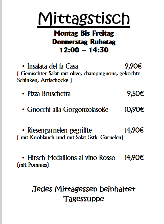 Speisekarte photo 1