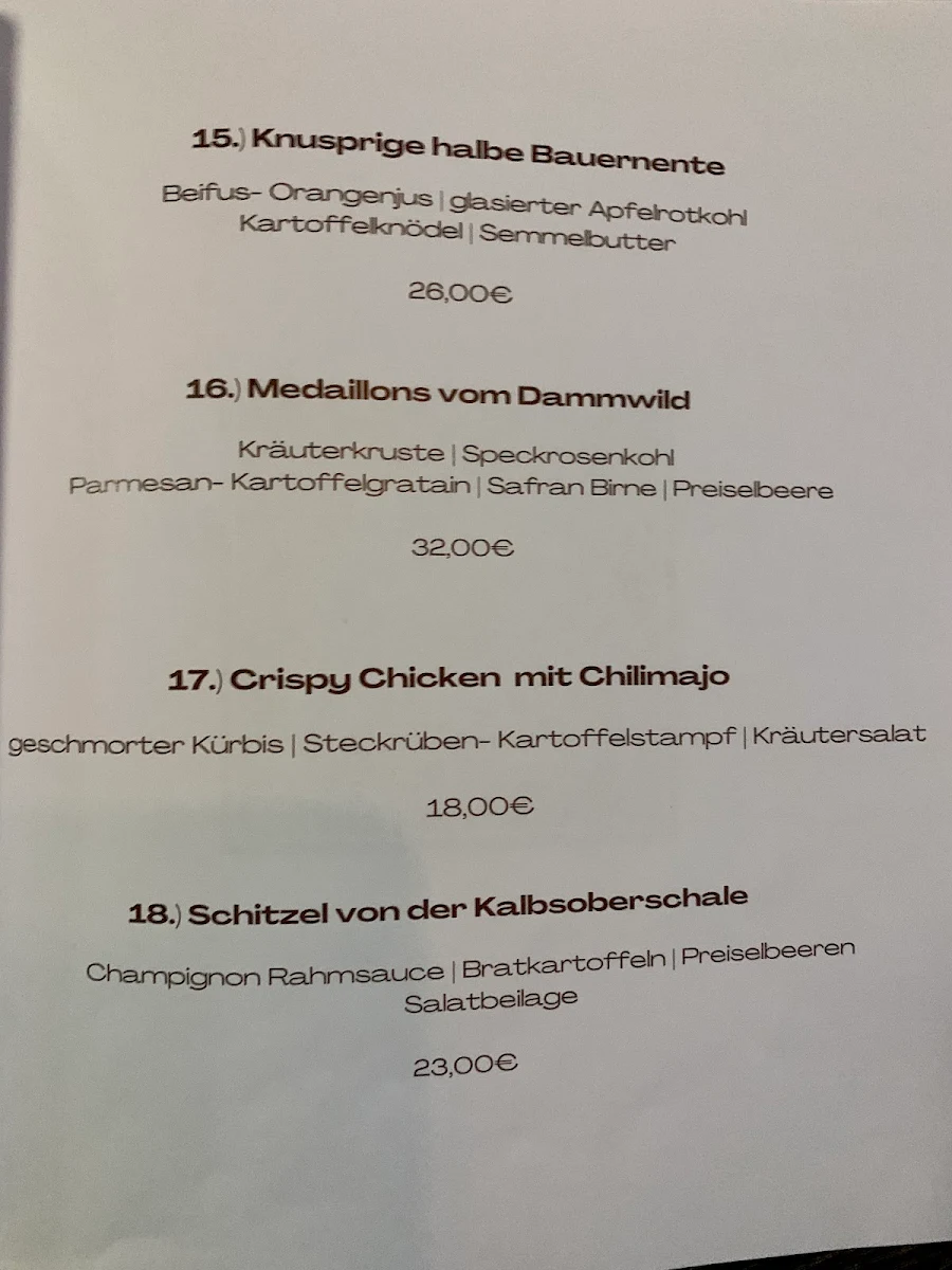 Speisekarte photo 1
