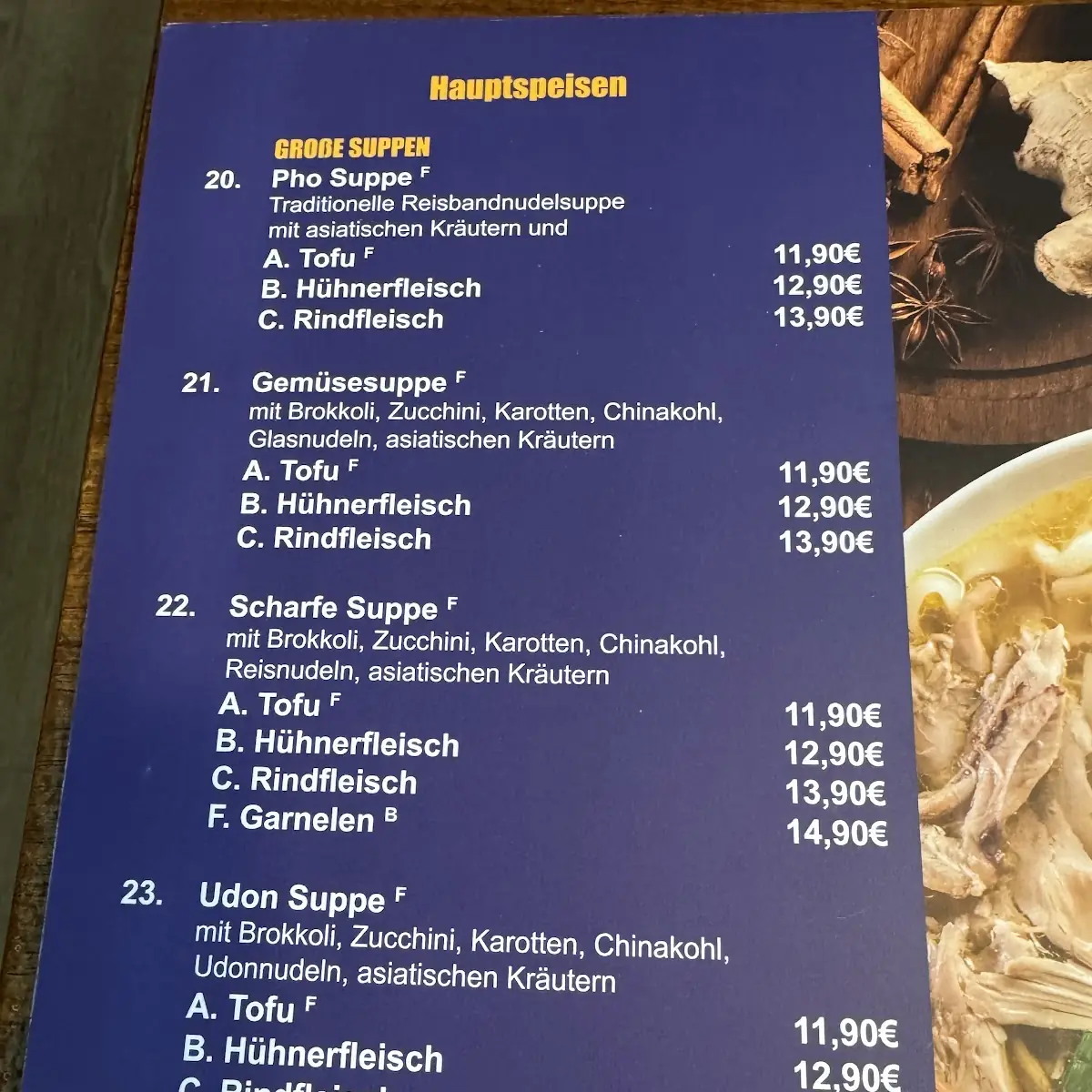 Speisekarte photo 3